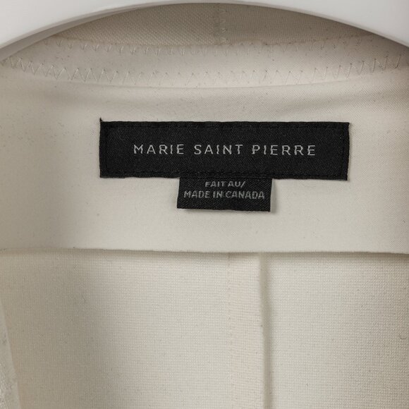 Marie Saint Pierre White & Black Ponte Two-Tone Blazer - Picture 7 of 9